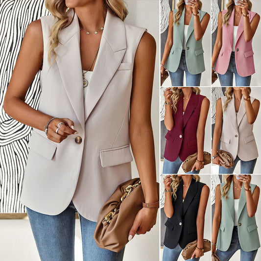 Commuter Sleeveless Suit Vest