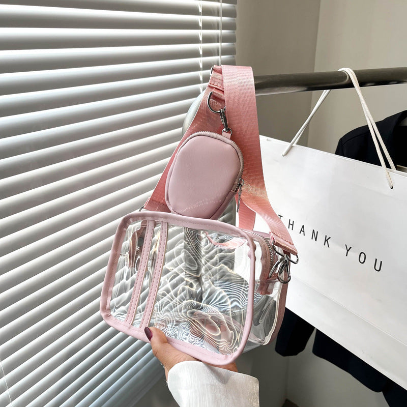 Transparent Shoulder Bag Fashion Messenger Bag