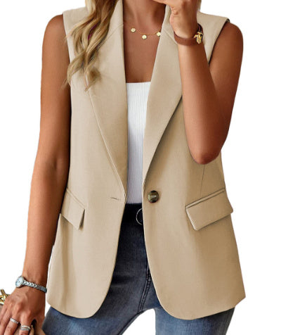 Commuter Sleeveless Suit Vest