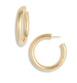 CZ Teardrop Hoop Earrings